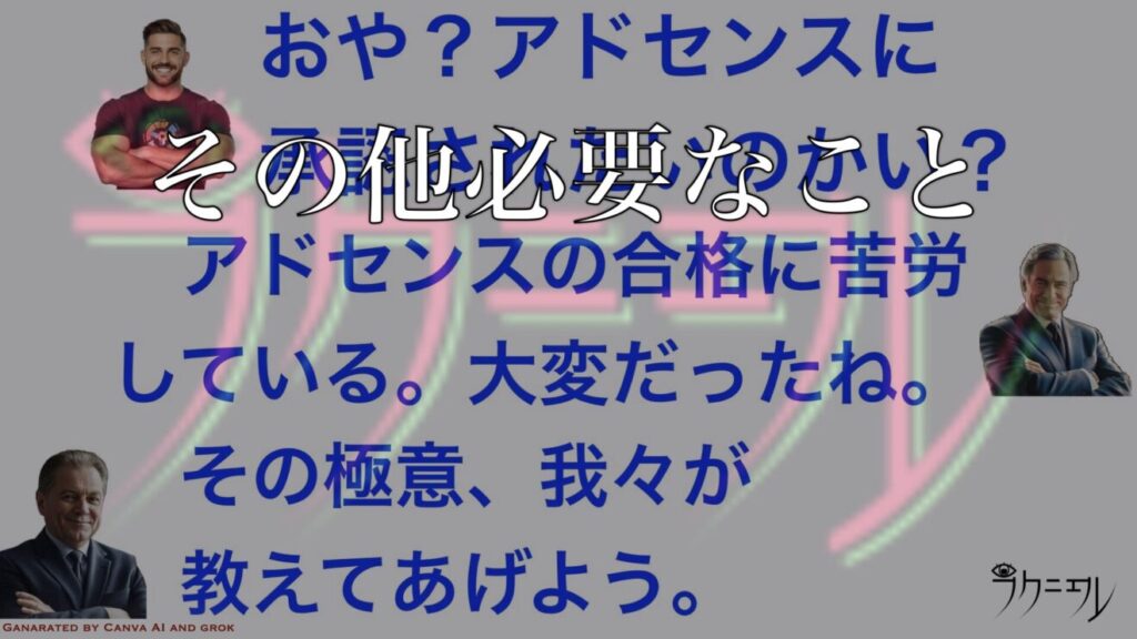 その他「アドセンス合格」のために必要なこと